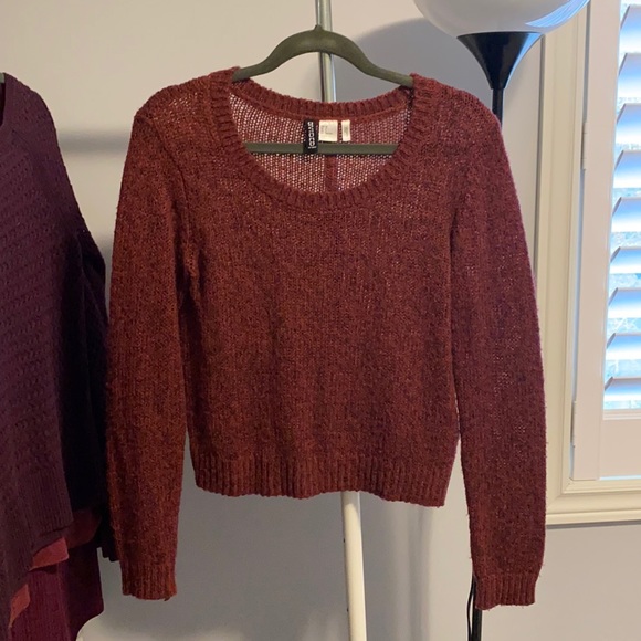 Cropped Knit Sweater - Picture 1 of 2